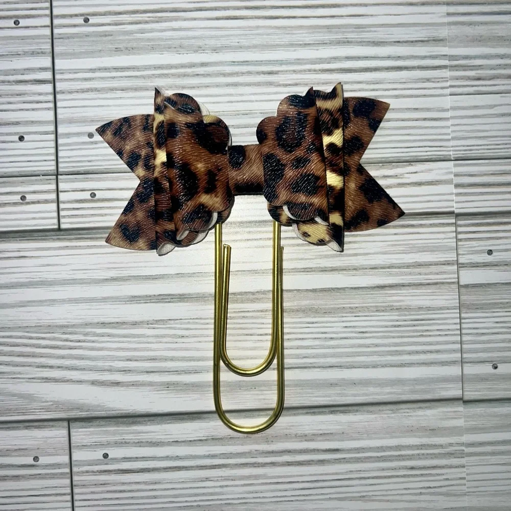 Happy planner bookmark Bow paper clips Jumbo size 2 pcs